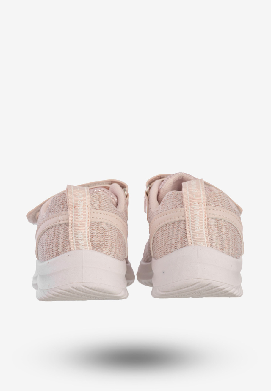 Sneakersy Dziecięce Na Rzepy Buty Sportowe Półbuty Pudrowy Róż Apawwa Z2405P