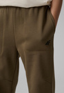 Spodnie Chłopięce 4F Dresowe Joggery NIEOCIEPLANE Sportowe Luźne Khaki 4FJWSS26TTROM1437