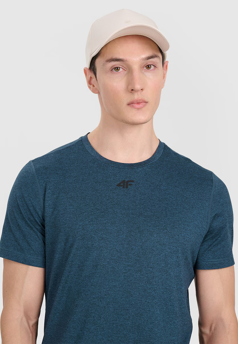 Koszulka Męska 4F T-shirt Treningowy Szybkoschnący Granatowy 4FWAW25TFTSM1522