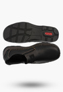 Półbuty Męskie Skórzane Wsuwane RIEKER Szerokie Buty Casual Czarne
