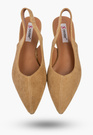 Baleriny Damskie Slingback Buty z odkrytą piętą Eleganckie Camel