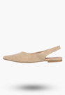 Baleriny Damskie Slingback Buty z odkrytą piętą Eleganckie Beżowe