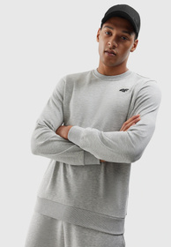 Bluza Męska 4F Sportowa Szara nierozpinana TSWSM1181
