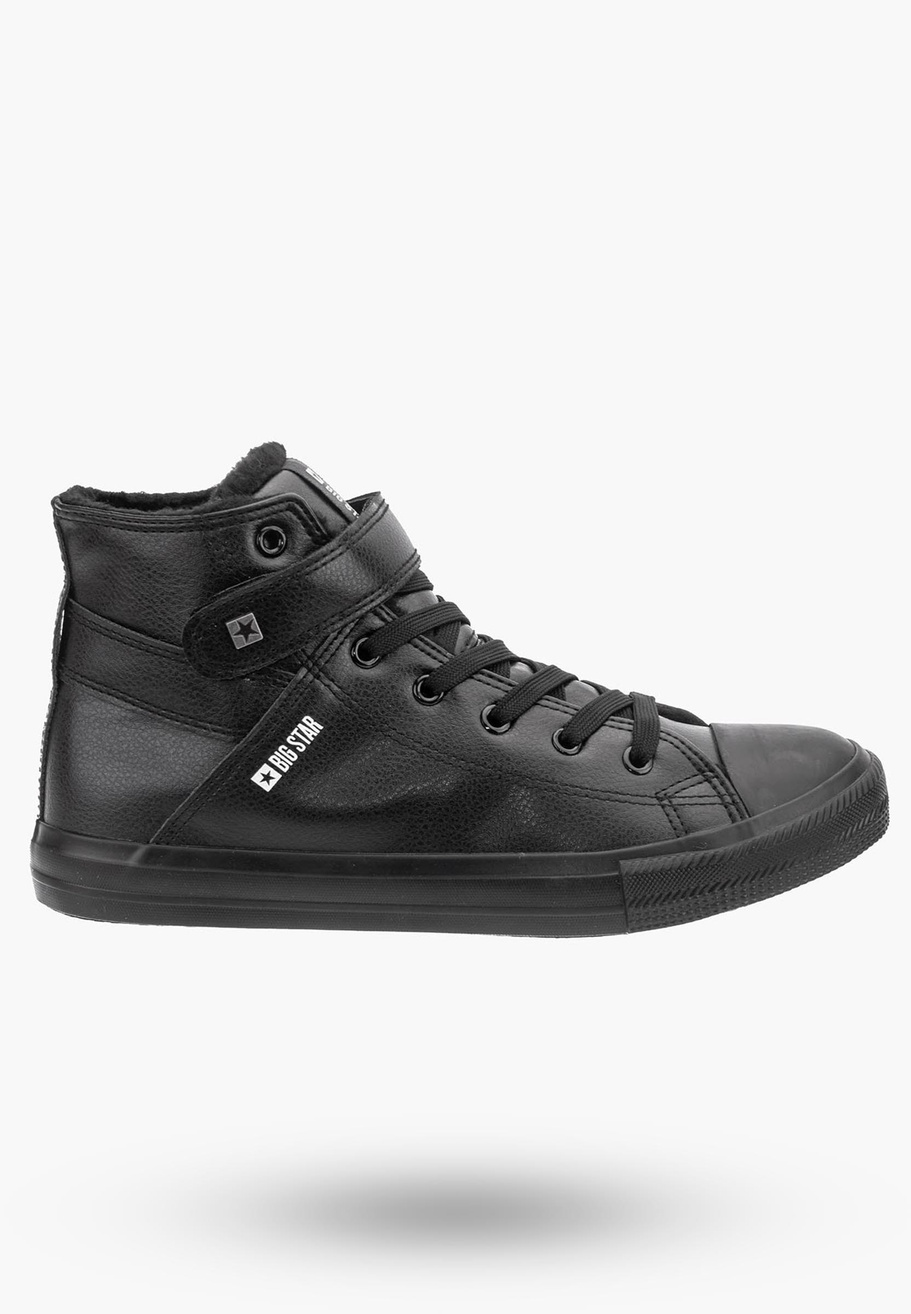 Trampki Męskie Wysokie BIG STAR Czarne Y174020F
