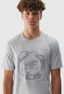 Koszulka Męska 4F Sportowy T-shirt Szary Regular 4FWAW24TTSHM1587