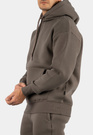 Komplet Dresowy Męski Ocieplany Bluza z kapturem Dresy Basic Khaki