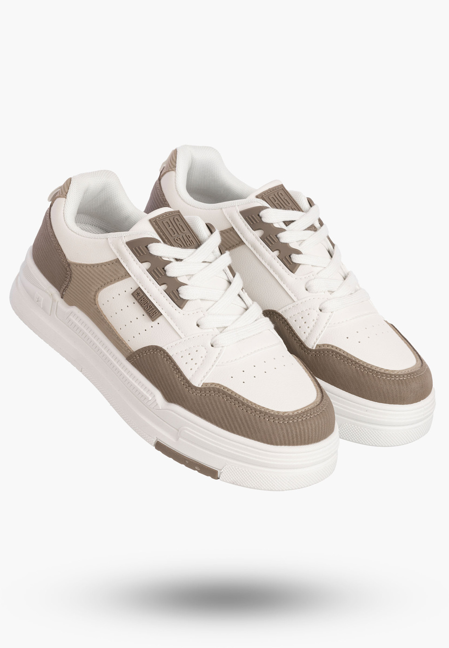 Sneakersy Damskie BIG STAR Buty Sportowe Beżowe OO274A151