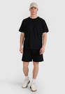 T-Shirt Uniseks 4F Oversize Koszulka z krótkim rękawem Czarna 4FWSS25TTSHU1972