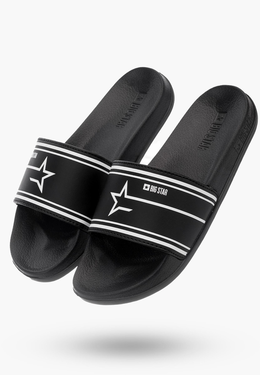 Klapki Męskie BIG STAR Czarne MM174313