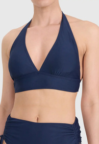 Bikini Góra Damskie 4F Biustonosz Strój Kąpielowy Filtr UV Granatowy 4FWSS26UBKTF088