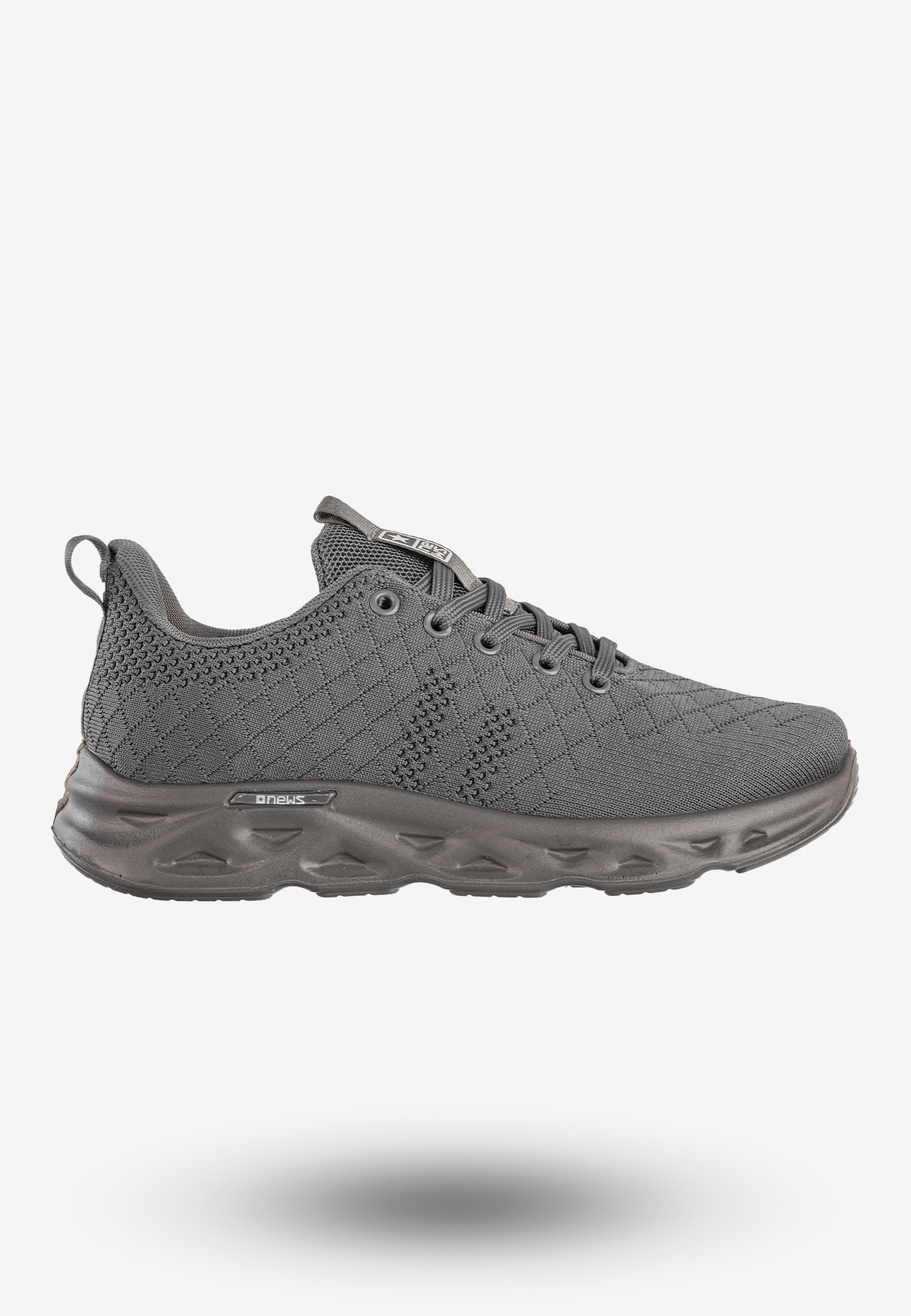 Sneakersy Męskie News Buty Sportowe Do Biegania Szare 24MN46-6830