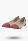Buty Damskie Baleriny Beżowe Ekoskóra MR1460-1