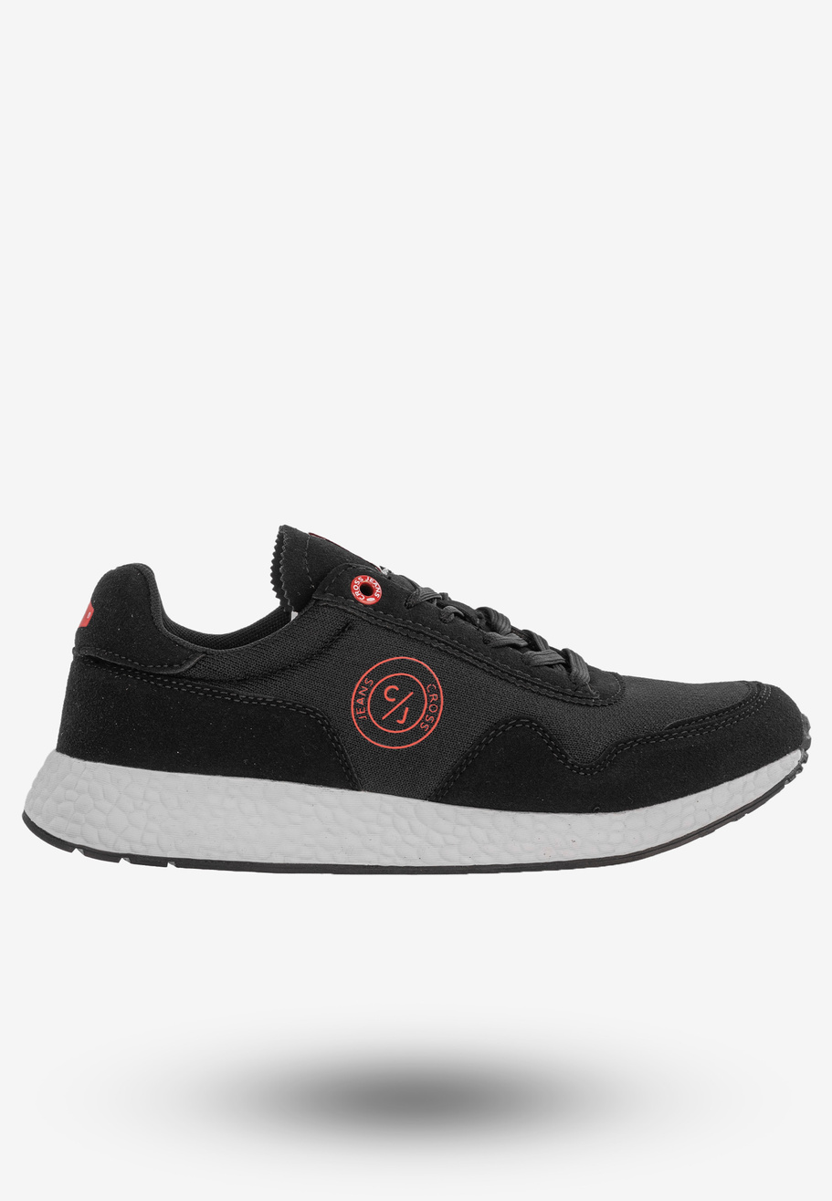 Sneakersy Męskie Buty Sportowe Wiosna Czarne Cross Jeans FF1R4010
