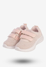 Sneakersy Dziecięce Na Rzepy Buty Sportowe Lekkie Pudrowy Róż Apawwa