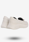Buty Damskie Półbuty Skórzane Na Wiosnę Lato Białe Eleganckie 3374/010-P