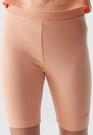 Legginsy Dziewczęce Kolarki 4F dzianinowe pudrowy koral 4FJWSS24TTIGF129