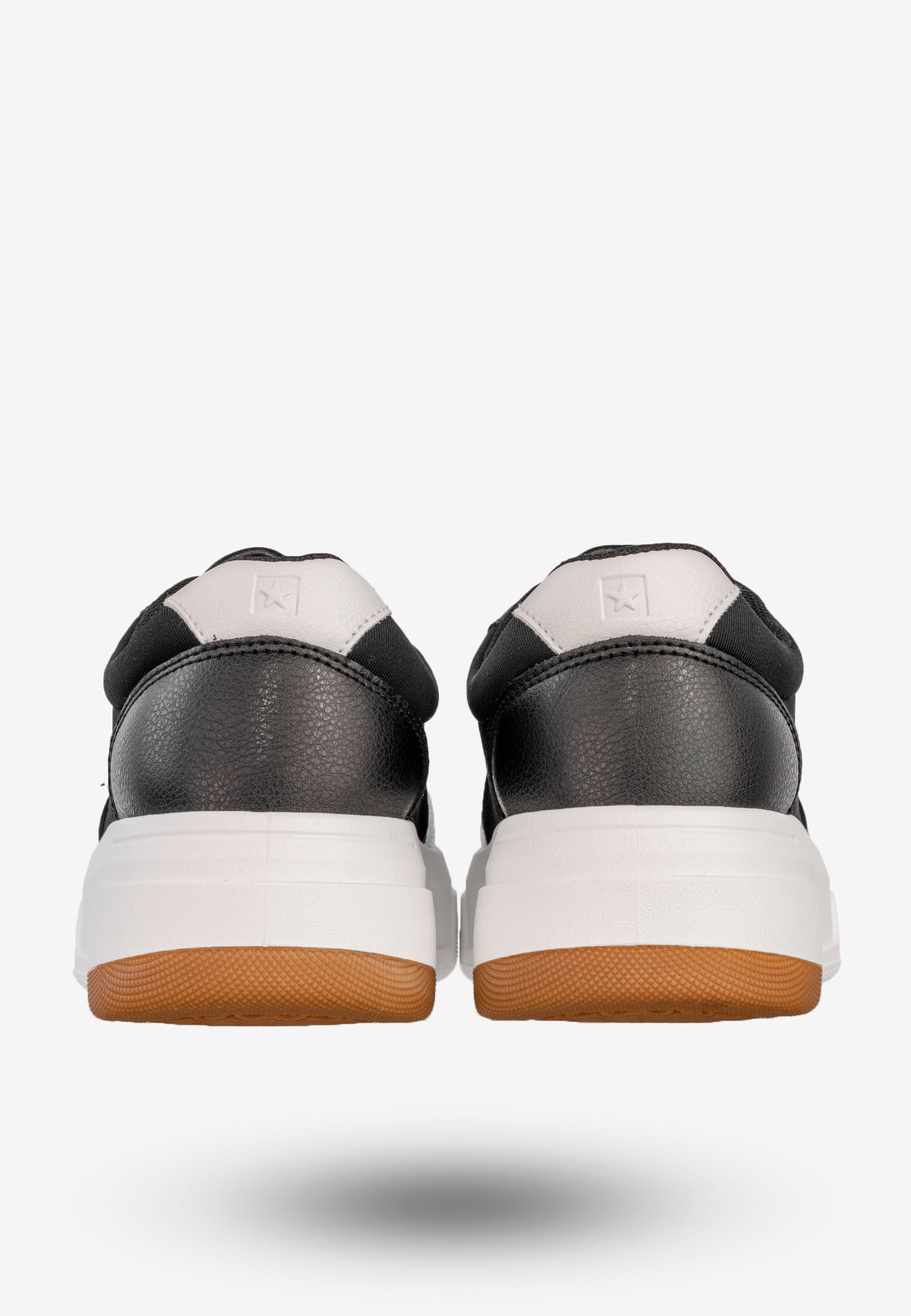 Sneakersy Damskie BIG STAR Ekoskóra Buty Sportowe Półbuty Czarne RR274573