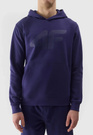 Bluza Męska 4F Z Kapturem Ocieplana Nierozpinana Sportowa Granatowa 4FWSS24TSWSM0950