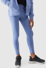 Legginsy Dziewczęce Spodnie 4F dzianinowe niebieskie 4FJWSS24TTIGF130