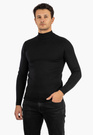 Półgolf Męski Slim Fit Czarny