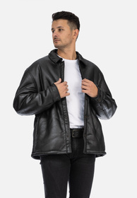 Kurtka Męska Overshirt Ocieplana Przejściowa Czarna ZARA 0993/407/800