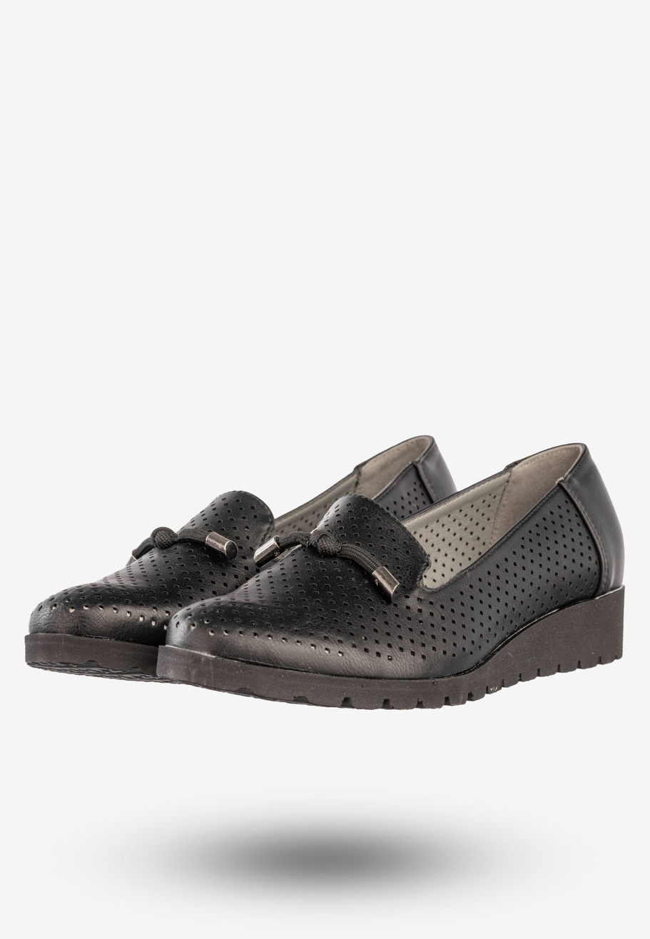 Półbuty Damskie Ekoskóra Buty Eleganckie Jezzi Czarne RMR1628-13