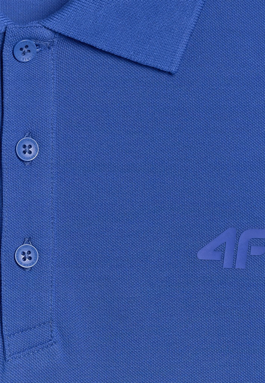 Koszulka Polo Męska 4F Regular Z Kołnierzem Kobalt 4FWAW25TPTSM555
