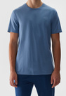 Koszulka Męska 4F Sportowy T-shirt Niebieski Regular TTSHM1154