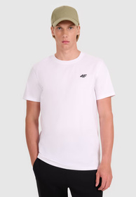 Koszulka Męska 4F T-shirt Basic Regular Biały 4FWMM00TTSHM2256
