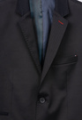 Marynarka Męska Elegancka Wizytowa Slim Fit Bawełniana Granatowa