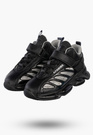 Sneakersy Dziecięce Ekoskóra Buty Sportowe Na Rzepy Półbuty Czarne Apawwa