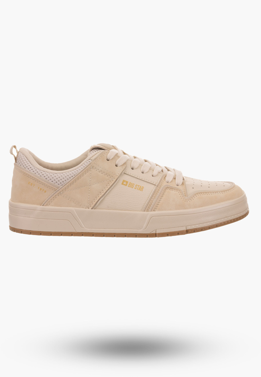 Buty Męskie BIG STAR Beżowe Sneakersy NN174095