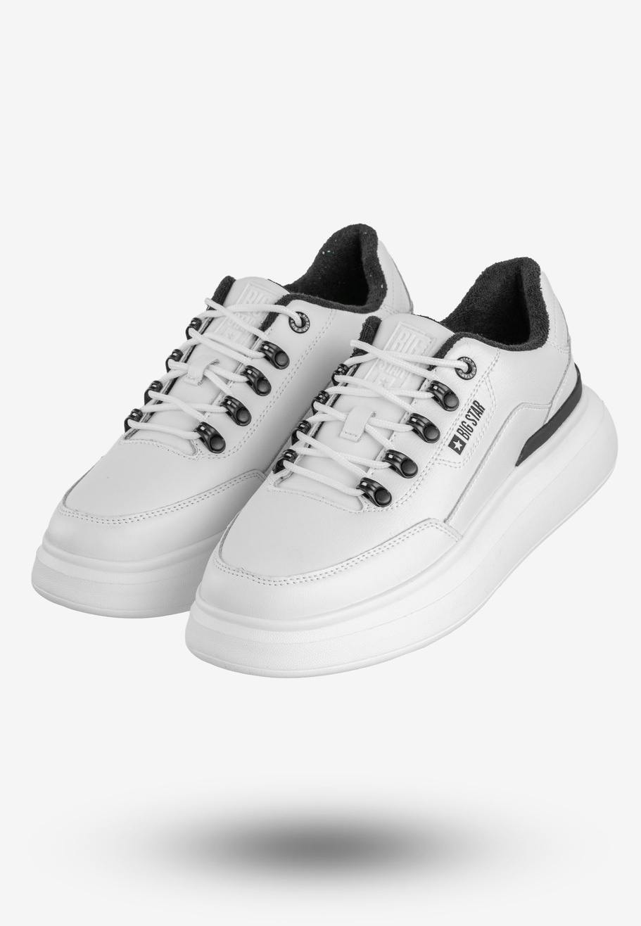 Sneakersy Męskie Buty Sportowe BIG STAR Białe OO174305