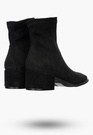 Botki Damskie Buty Wsuwane Eleganckie Stylowe Na Zimę Czarne