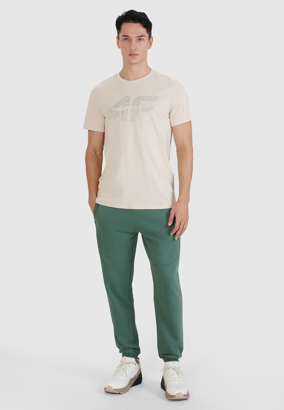 Spodnie Męskie 4F Dresy Sportowe Khaki 4FWSS24TTROM645