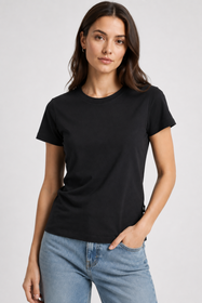 Koszulka Damska 4F Sportowa Bawełniana Slim Fit T-Shirt Edycja Limitowana Czarna 4FWSS26TTSHF3972