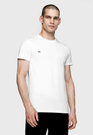 Koszulka Męska 4F T-shirt Z Logo Regular Biały NOSH4-TSM003B