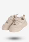 Sneakersy Dziecięce Na Rzepy Buty Sportowe Skórzana Wkładka Apawwa