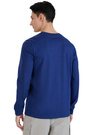 Koszulka Męska 4F Sportowa Bawełniana Longsleeve Regular Casual Granatowa 4FWMM00TLONM432