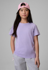 Koszulka Dziewczęca 4F T-Shirt Sportowa Bawełniana Regular Fioletowa 4FJWSS26TTSHF3003