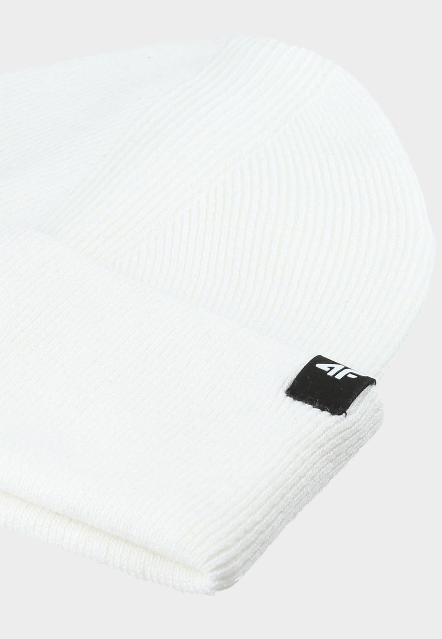 Czapka 4F Zimowa Beanie Uniseks Kremowa 4FWAW25ACAPU556