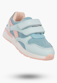 Sneakersy Dziecięce Ekoskóra Buty Sportowe Na Rzepy Niebieskie Axim 1A25411N
