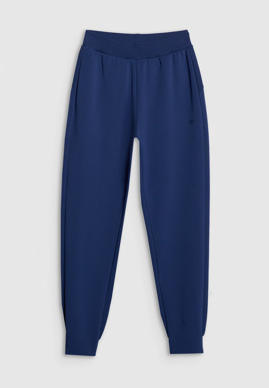 Spodnie Damskie 4F Joggery Dresowe Dresy Granatowe 4FWSS25TTROF0996