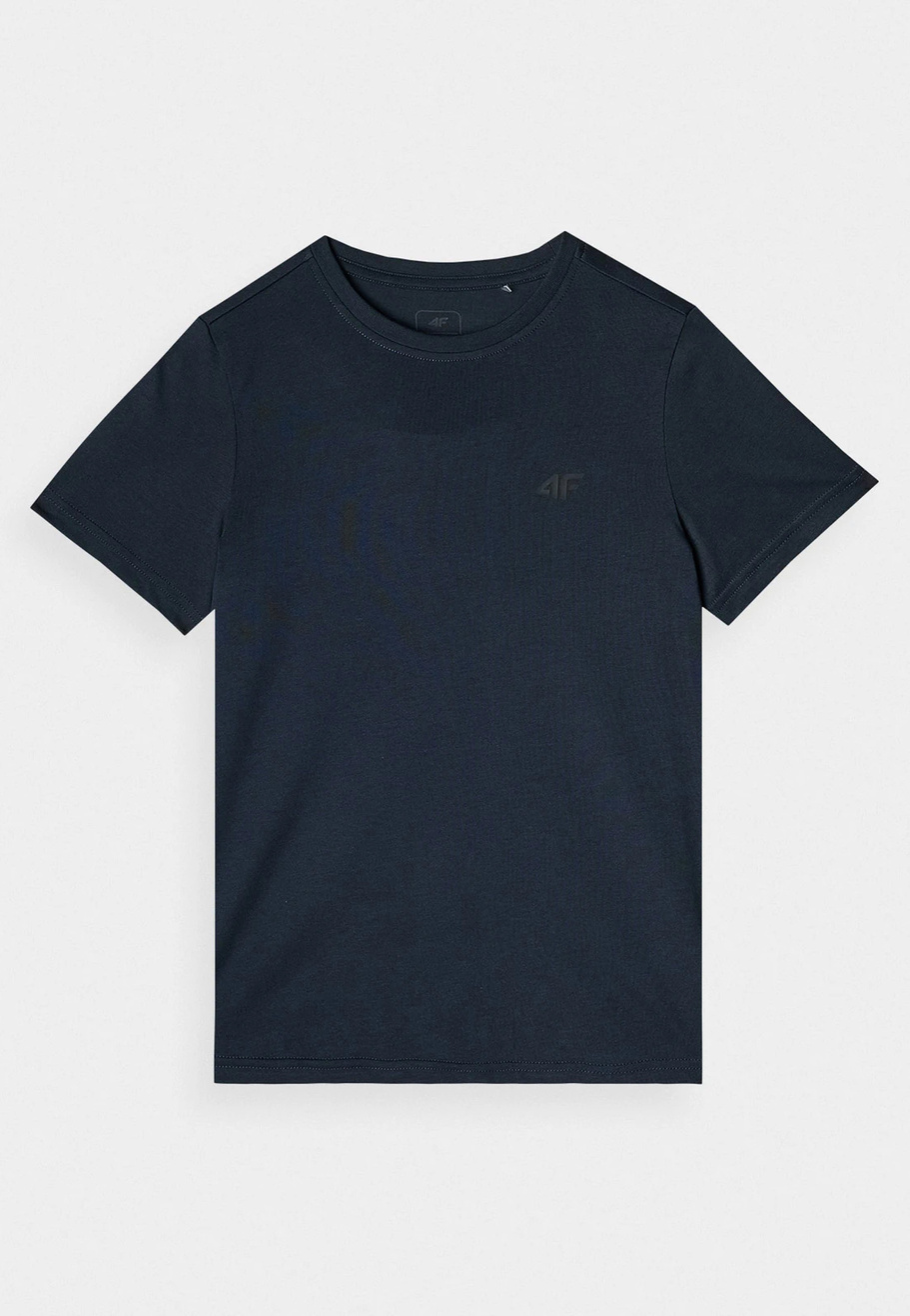 Koszulka Chłopięca 4F T-shirt Bawełniany Granatowy TTSHM1626