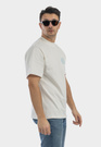 Koszulka Męska Oversize T-Shirt Ecru z nadrukiem Limoncello