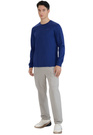 Koszulka Męska 4F Sportowa Bawełniana Longsleeve Regular Casual Granatowa 4FWMM00TLONM432