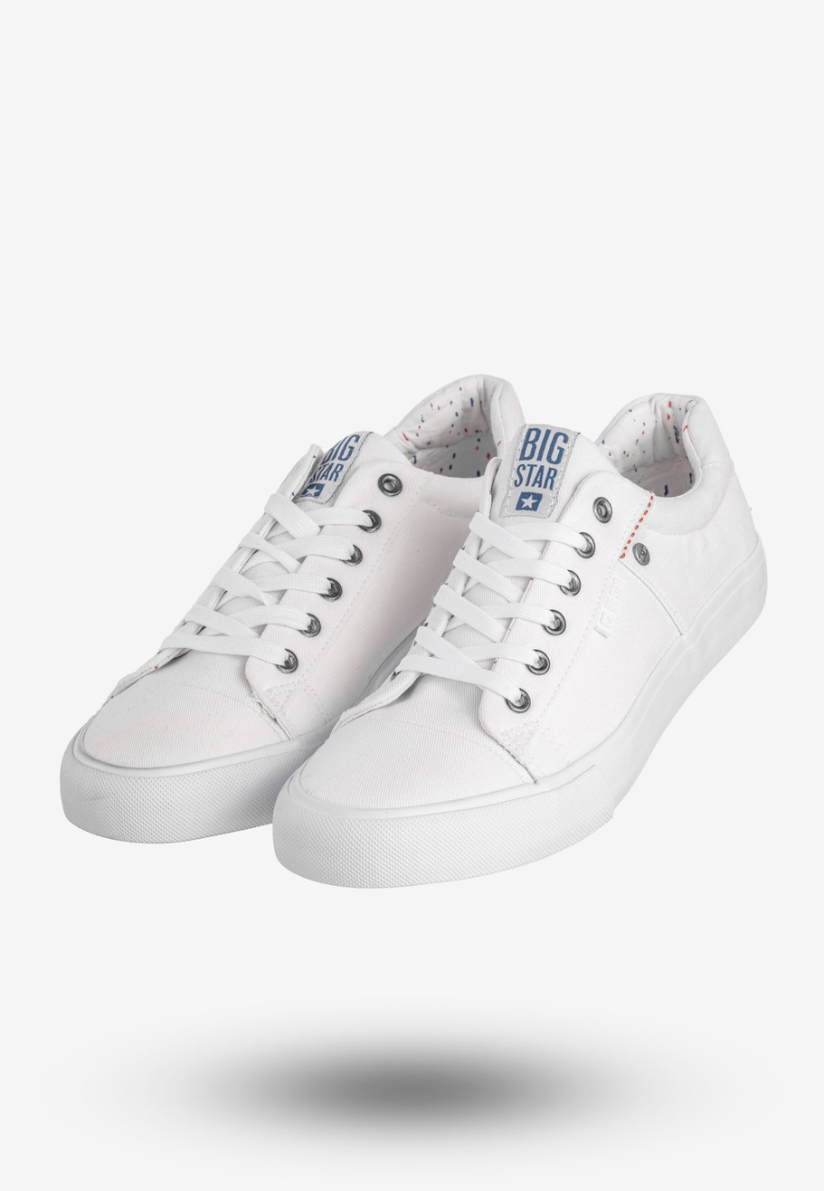 Tenisówki Męskie BIG STAR Buty Sportowe Trampki Klasyczne Białe AA174097A