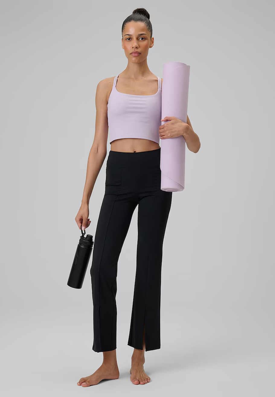 Spodnie Damskie 4F Sportowe Szybkoschnące Treningowe Yoga Czarne 4FWSS26TFTIF444