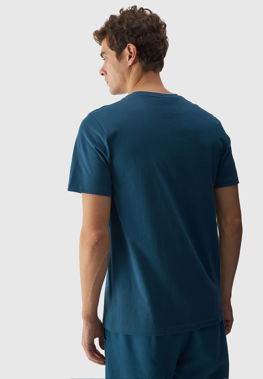 Koszulka Męska 4F T-shirt Zielony Logo