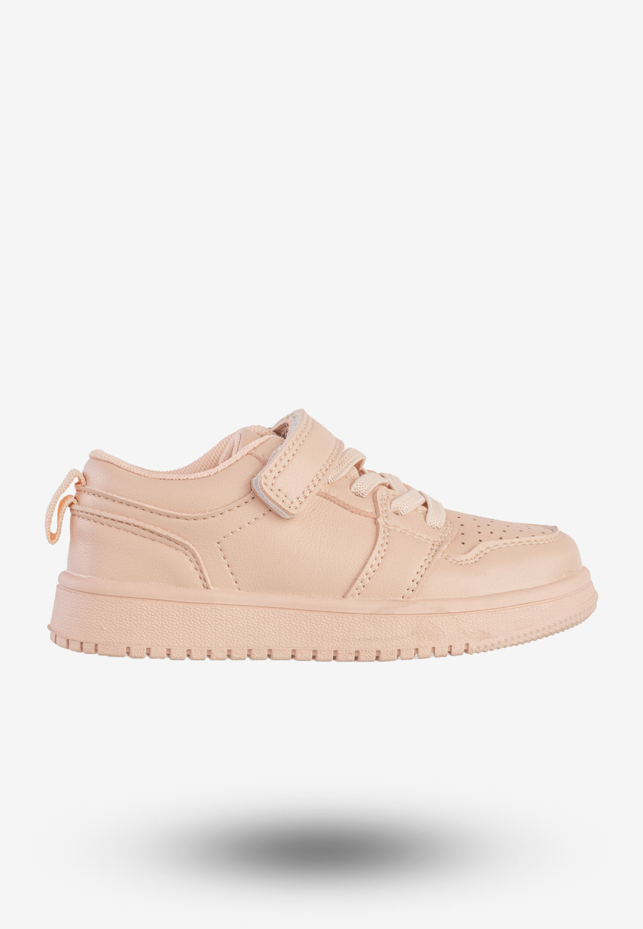 Sneakersy Dziecięce Ekoskóra Buty Sportowe Na Rzepy Różowe Apawwa TC813